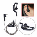 Black 2 Pin PTT Mic Headset for Kenwood Radio QUANSHENG PUXING WOUXUN HYT T