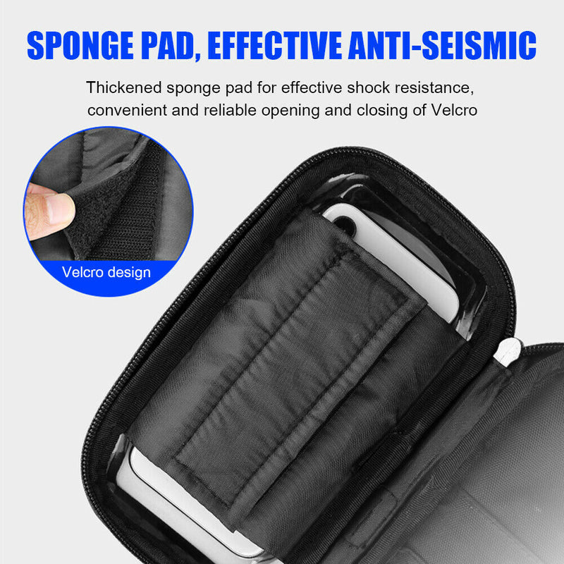E-bike Phone Holder Bag Navigation Stand Waterproof Motorcycle Moped Handlebar