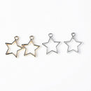 40pcs Heart/ Star /Drop/ Rhombus Charms Acrylic Pendant DIY Jewelry Findings