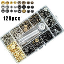 Snap Fasteners Kit Press Studs Replacement Part Repair Supplies Crafts