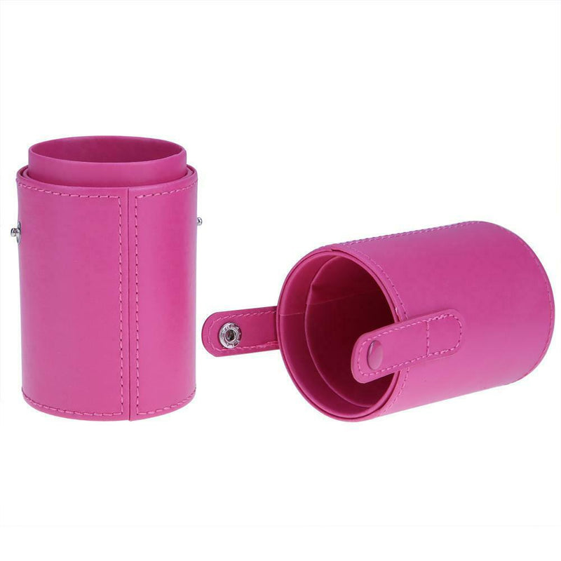 Leather Makeup Brush Pen Storage Empty Holder Cosmetic Cup Case Box A