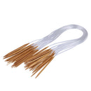 18 Sizes 2.0mm-10.0mm 80cm Bamboo Smooth Finish Circular Knitting Needles