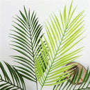 9 Heads Artificial Fern Bouquet Palm Leaves Green Plastic Plants Home Decor new.