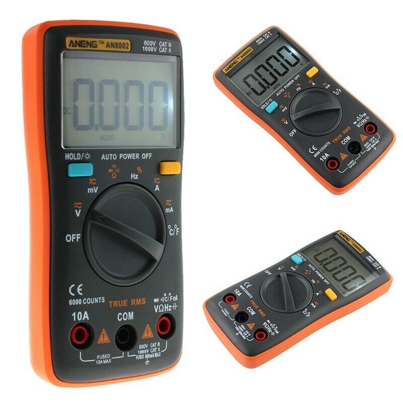 Aneng An8002 Digital Multimeter 6000 Counts Digital Multimeter Transistor T J8L2