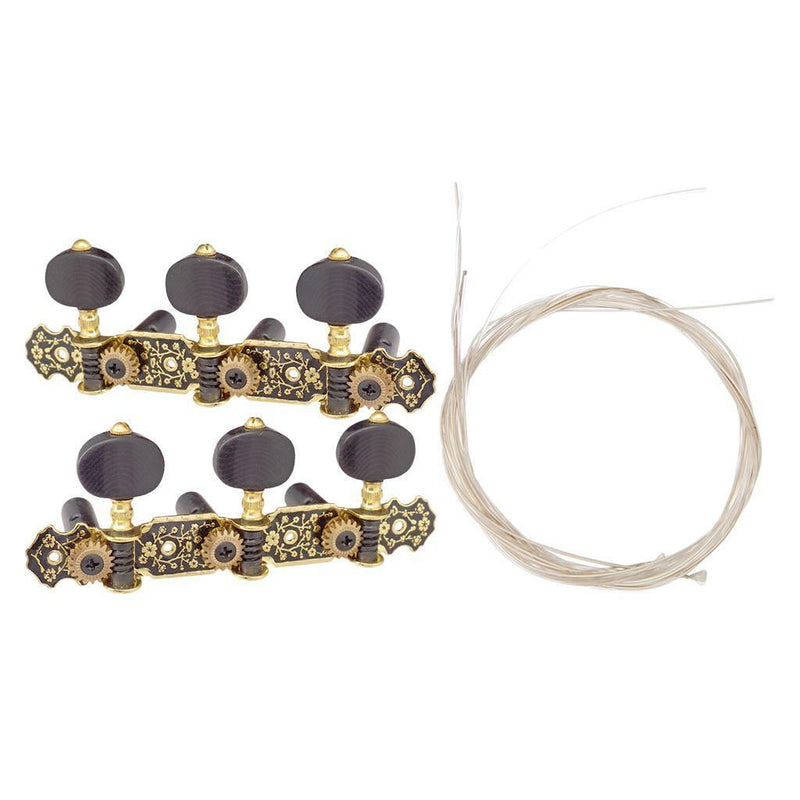Guitar Tuners Machine Heads with Nylon Guitar Strings for Classical Guitars