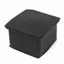 Rubber Square Covers Furniture Table Leg Foot Protectors 50x50mm Black V7E1