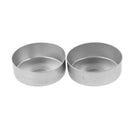 100x Mini Aluminum Tea Light Tins Empty Case Containers for Candle Making