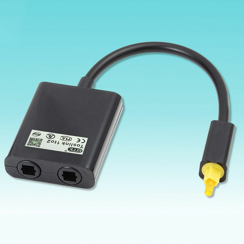 16cm 1-in-2 out Digital Optical Audio Splitter Adapter Cable Device for CD DVD