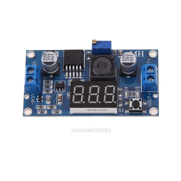 DC-DC Digital Boost Step-up Voltage Converter LM2577 4-40V with Voltmeter hv2n