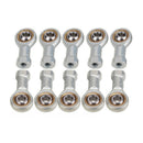 10pcs Metal 6mm Female Metric Threaded Joint Head Joint Bearing 40mm Total