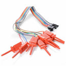 10 pin Dupont Female Clip Hook Cable Test for Logic Analyzer I2B4
