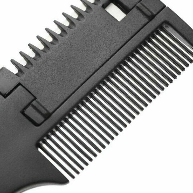 Hair Razor Comb Double Side Cutting Thinning Radian Design DIY Sharp With Blade