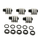 5 Pcs of Pack Guitar Connect Plug Cable Connector with Washers for Guitar