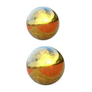 Set of 2 Stainless Steel Hollow Gazing Ball, 120mm & 138mm