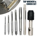6 IN 1 Hand Screw Thread Tap & T-Handle Wrench Set Metric M3 M4 M5 M6 M8 Repair@