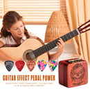 5pcs Rosewood Thumb Picks + Wooden Picks Storage Box for Ukulele Electric Guitar