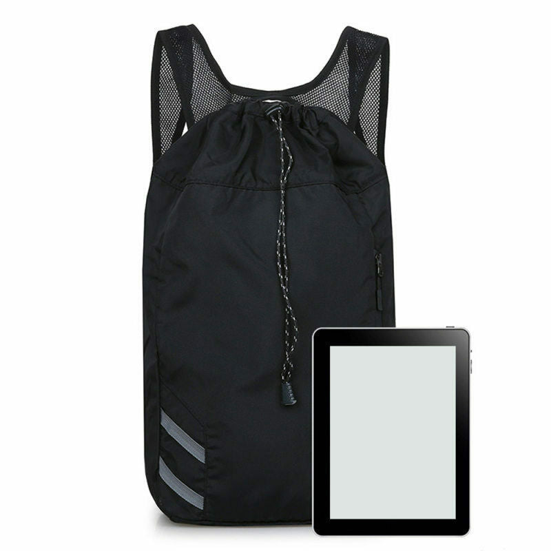 String Drawstring Backpack Cinch Sack Gym Tote Bag School Sport Daily Gy VJO