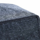 2 pieces felt basket for firewood, firewood basket, oval shape, with two ha Z1U6