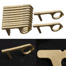 Set of 12 No-Touch Hygiene Hand Door Opener Elevator Handle Key Keychain