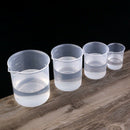 Set of 4 Measuring Cup Labs Plastic Graduated Beakers 50ml 150ml 250ml 500m E9S5