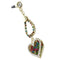 Double Heart Shape Rhinestone Charm (XT-048) Dust Plug / Earphone Jack Acce T3Q4