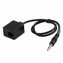 3.5mm Male Jack to RJ9 4P4C Female Adapter Converter Extension Cable Wire f F2U8