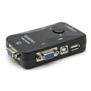 2X(Usb Kvm Switch Switcher 2 Port Vga Svga Switch Box Usb 2.0 Mouse Keyboar