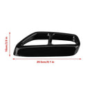 2 Pcs Car Stainless Steel High Temperature Resistance Anti-Rust Black Exhau