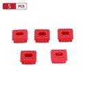 5pcs Car Interior Dash Trim Inserts Red Grommets Clips for BMW E46 E65 E66