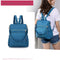 Waterproof Nylon Women Backpack Girls Outdoor Shoulder School Bags (Blue)