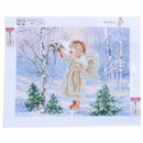 DIY 5D Diamond Painting Embroidery Snow Angel Feeding Birds Cross Stitch To