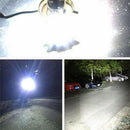 H4 LED 3 COB Motorcycle Headlight Lamp Bulb 6000K Hi/Lo Beam Light White 18W M&
