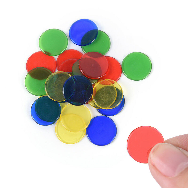 50pcs Count Bingo Chips Markers for Bingo Game Cards Plastic Poker Chip lj