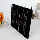 Black 17 Hook Necklace Jewelry Tray Display Organizer (17 Hook Necklace Dis