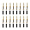 16x Black Metal 3.5mm Stereo Audio Male Connector For MP4 Headphones