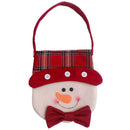 Christmas Cute Snowman Candy Bag Handbag Home Party Decor Gift Bag (Red)