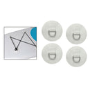 4pcs D- Patch PVC Round  Pad For Inflatable Raft Dinghy Surfboard WHITE