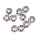 10PCS MF63zz Mini Metal Double Shielded Flanged Ball Bearings (3mmX6mmX2.5mm) BX