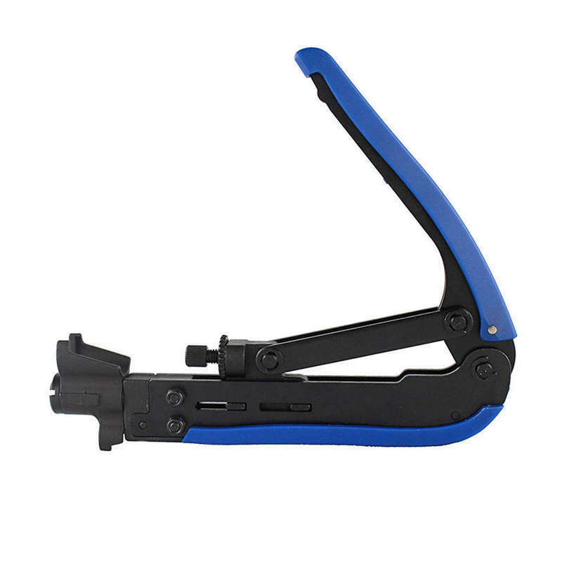 F-Connector Tool,Rg59 Rg6 Rg11 Coaxial Tool Adjustable Compression Tool,Cab C5E6