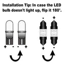 Universal 16x White Interior LED Bulbs Package Kit LED interior Bulbs Decoration