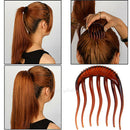2Pcs Princess Inserts Hair Styling Clip Bumpits Bouffant Ponytail Comb Bun Maker