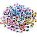 168-Pieces 12 mm Wiggle Eyes Multi Color Sticky Eyes Black with Self Adhesive