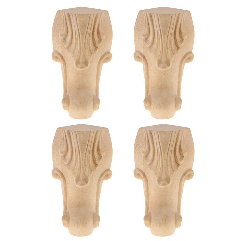 4Pcs Wood Sofa Leg Anti-damp Furniture Feet For Couch Cabinet Cupboard 6x2''