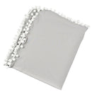 Soft 100% Cotton Muslin Prom Prom Swaddle Blanket for Baby Gray