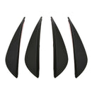 4 Pcs Universal Carbon Fiber Style Auto Front Bumper Lip Canards Splitters Trim