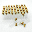100pcs Wholesale Small Clear Cork Vials Glass Bottle Tiny Wishing Bottle se D2D2
