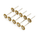 10x 22MM Brass Wire Wheel Brushes Polishing Tool For Die Grinder Power Rotary FT