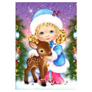Diamond Embroidery 5D DIY Diamond Painting Christmas Girl Deer Cross Stitch