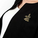 Ladies alloy diamond cute animal crystal brooch Haeschen X6S7