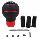 Car Leather gear Manual Stick Shifter Lever Gear Shift Knob Head Cover 5 Speed